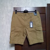 Новые брендовые коттоновые мужские шорты-карго р.36.