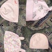 Шапочки х/б і байка, 2 на вибір