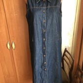 Плаття, платье, Сукня. сарафан джинсовий, L. mng, в ідеалі