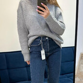 М’який трикотажний светр оверсайз з вовною zara