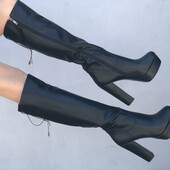 Демісезонні чоботи високі підборі! Лише один розмір!