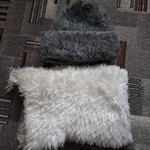 Набір шапка + 2 шарфи у подарунок гарний стан