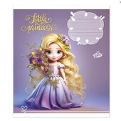 Зошит 7 шт на 12 аркушів у клітинку 2459 "Маленька принцеса"