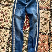 Джинсы прямые с камушками