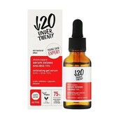 Відлущувальна гель-сироватка для обличчя under twenty exfoliating gel serum aha+bha 15%, 30 мл