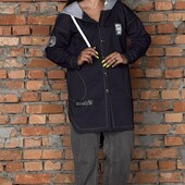 Жіночий джинсовий плащ-парка