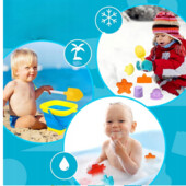 Набор 16 игрушек для игр в воде, с песком, снегом