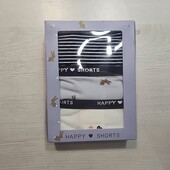 Happy shorts! Трикотажні труси для дівчинки 146/152, в лоті 3 шт! Лот 2