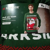 10117.оловічий прекрасний новорічний в'язаний светр Parkside.Рекомендую!