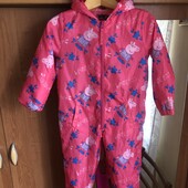 Комбинезон, дощовик, без утеплителя, 4-5 p 110 см, Peppa Pig. в ідеалі