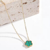 Підвіска з п'ятьма листами конюшини, нержавіюча сталь, конюшина, клевер