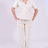 Костюм жіночий в кольорі світлий беж, розмір 44/46