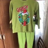 Пижама, комплект, костюм, 100% бавовна, 5-6 p 116 см. dr.seuss. grinch. в ідеалі