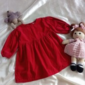 Красива червона сукня для дівчинки 3/4 рочки