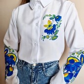 Женские рубашки 42/58р разные принты на выбор