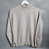 Базовий светр для чоловіків бежевого кольору, розмір l