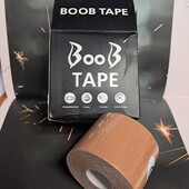 Кінезіо тейп BооB тape для тейпування 5 см х 5 м лента для поддержки груди Boob Tape.