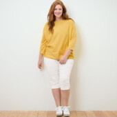 ♕ Стильні еластичні штани довжиною 3/4, Tchibo (Німеччина) розмір наш 50-52(44 євро)