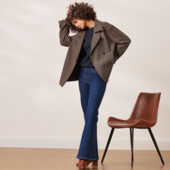 ♕ Неймовірно красиве укорочене пальто з вовною, рр.наш 48-50(42 євро)