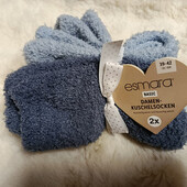 10153.Лот 2 пари.Теплі дуже м'які носки Esmara 39/52