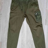 Nike брендовые спортивные штаны джоггеры цвет хаки размер М L