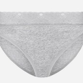Залишились СІРІ бавовняні ніжні жіночі трусики з мереживом, Esmara, розмір XL