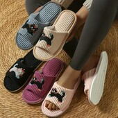 Домашние комнатные тапочки стелька 23 см. Цвет бежевый