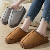 Трендові теплі зимові капці 40/41р коричневі, м’які та зручні , унісекс