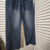 Джинси широкі з малюнком XXL