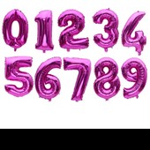 Повітряна фольгована куля цифра 1!Остання! 16 дюймів! Приблизно 35 см!