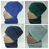 Теплые комплекты шапка + снуд! Смотрите замеры! Цвет на выбор!