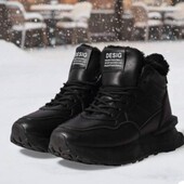 Високі зимові кросівки, черевики на хутрі
