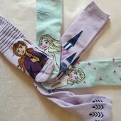 Набір 5 шт класнючі шкарпетки для дівчинки холодне серце 27-30, 31-34 розмір 7805