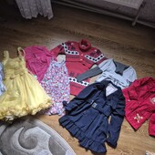 Лот одягу для дівчинки, плащик, курточка 6 років, 116см