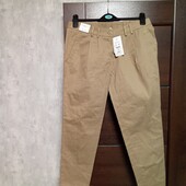 Розпродаж!!! Брендовые новые коттоновые брючки-бананы р.12-14.