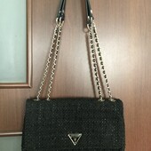 Сумка Оригінал Твідова з цепочкою від Guess!Стан Новий !