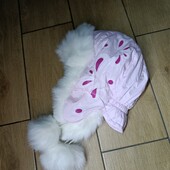 Нова тепла шапка на дівчинку р.54