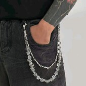 Підвіска, ланцюг, кристали, намисто, пасок на джинси, спідницю, сумку, рюкзак, хіп хоп, панк