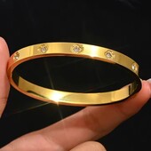 Жорсткий браслет stainless steel нержавіюча сталь 42