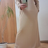 Стильне трикотажне плаття в підлогу з кишенею розмір 18