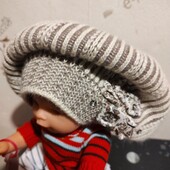 Шапка-берет двойная,