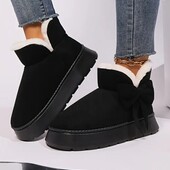 Угги автоледі тапулі утеплені хутром женские стелька 24 см. Цвет чёрный