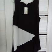 Розпродаж!!! Брендовая новая красивая блуза-туника с удлиненной спинкой р.20.