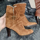 Minelli 40p замшеві з хутром чоботи