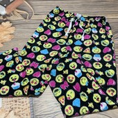 Плюшевые пижамные штаны/бриджи размер л, состояние хорошее