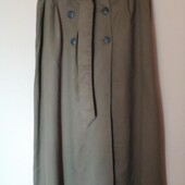 Довга спідниця в кольорі хакі з ліоцелу р.12