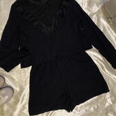 Актуальний ромпер/комбінезон у чорному кольорі