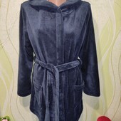 Теплий плюшовий халат, ідеальний стан, відмінна якість