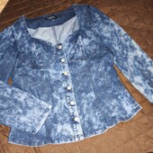 2ХЛ thrill джинсовий піджак- корсет