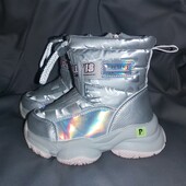 Зимові чоботи на дівчинку р.26, 27